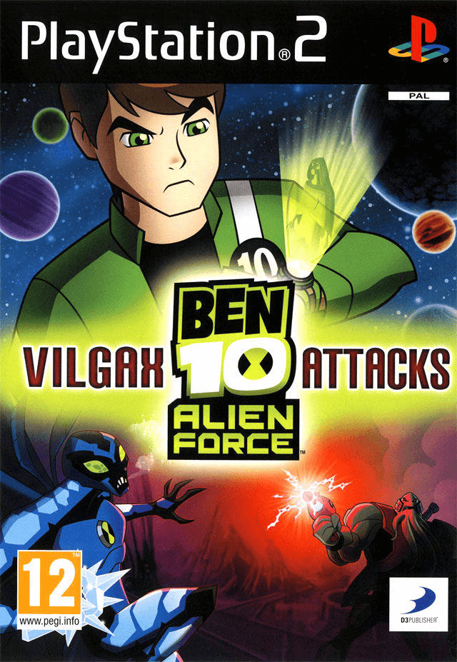 Ben 10 Alien Force box art for Playstation 2